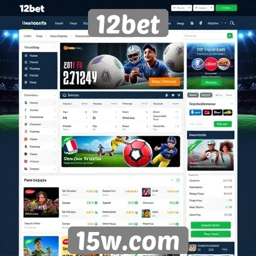 Análise da interface do usuário do site 12bet