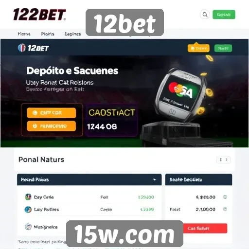 Depósitos e saques na 12bet