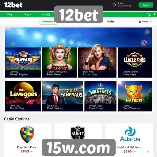 Análise das opções de jogos no site 12bet