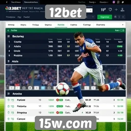 Comparação de odds em diferentes esportes na 12bet